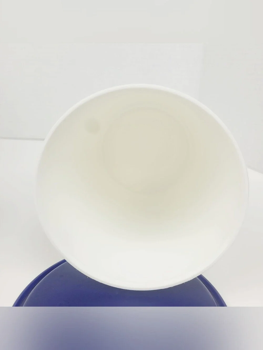 Vtg 90s~Tupperware One Touch Canisters~2416B~2418B~2420D~2422B~White w/Blue Lids